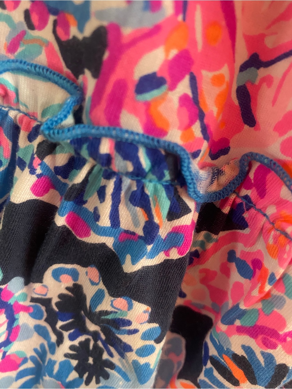 Lilly Pulitzer Pink, Navy & Blue Floral Sundress - Picture 4 of 12